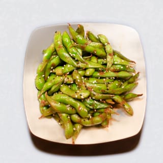 Spicy Garlic Edamame