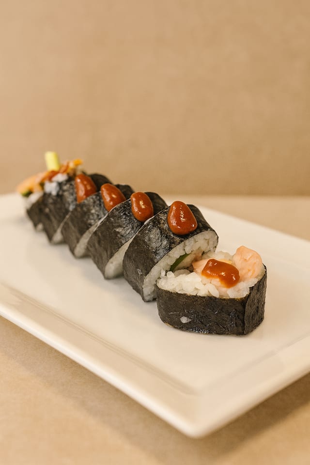 Spicy Hamachi Roll.
