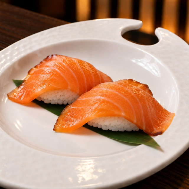 Kunsei Sake/Smoked Salmon.